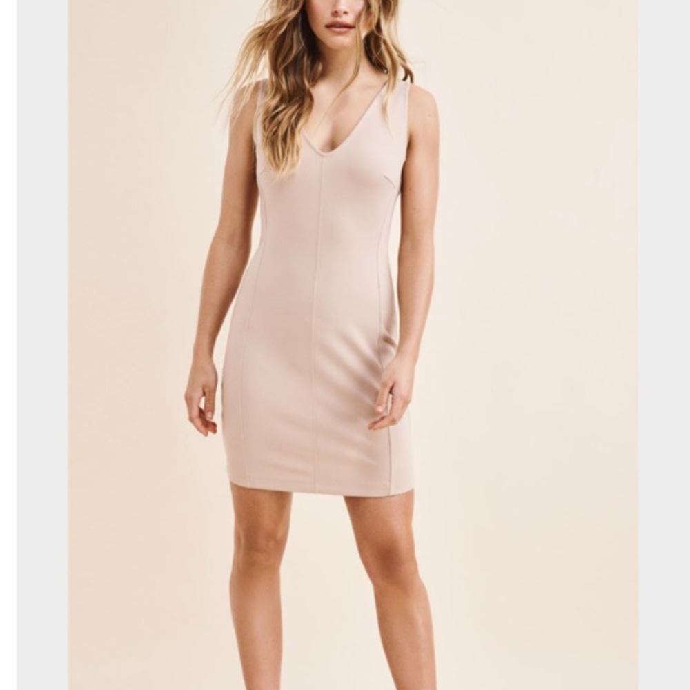 Body Con Dress Rugby Tan